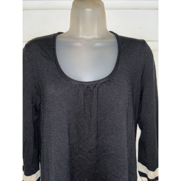 Lilly Pulitzer 100% Merino Wool 3:4 Sleeve Pullover Knit Dress Size L - Picture 2 of 8